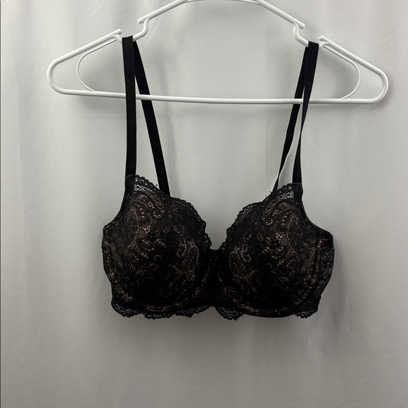 ThirdLove Lace Balconette Bra 32E 1/2 Black Nude - Picture 7 of 7